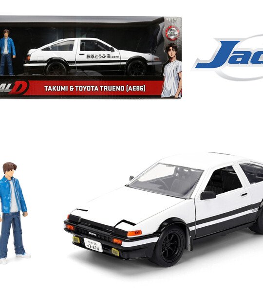 Jada 1:24 Initial D Takumi and Toyota Trueno (AE86) – Hollywood Rides