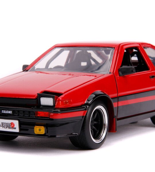 MODELO ESCALA 1/24 JDM Tunders 1986 Toyota Trueno AE 86 Red Black