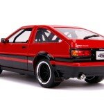 MODELO ESCALA 1/24 JDM Tunders 1986 Toyota Trueno AE 86 Red Black
