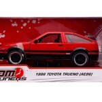 MODELO ESCALA 1/24 JDM Tunders 1986 Toyota Trueno AE 86 Red Black