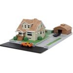 DIORAMA escala 1/87 de Fast & Furious Dom’s House With Dodge Charger & Toyota Supra - casa toretto PRECIOS ESPECIALES