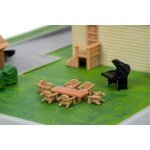 DIORAMA escala 1/87 de Fast & Furious Dom’s House With Dodge Charger & Toyota Supra - casa toretto PRECIOS ESPECIALES