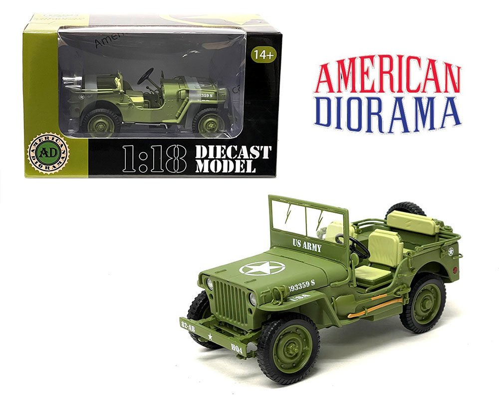 MODELO ESCALA 1:18 1/4 Ton US Army Jeep