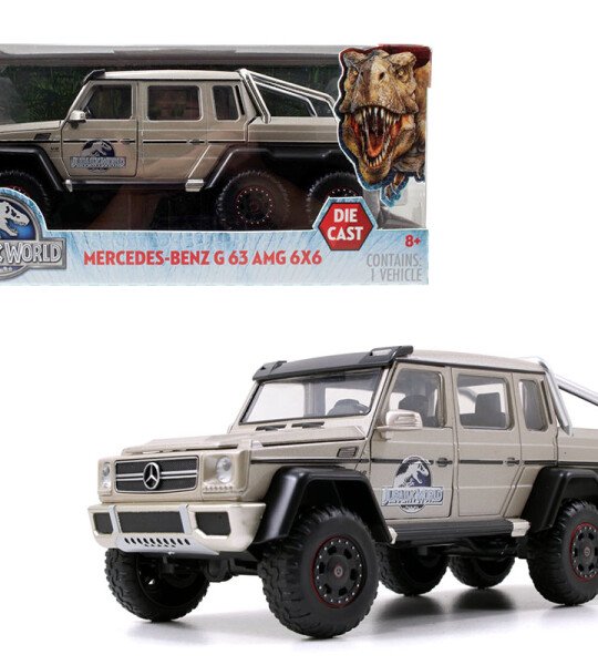 MODELO ESCALA 1:24 Mercedes-Benz G63 AMG 6X6 – Jurassic World (mundo jurasico)