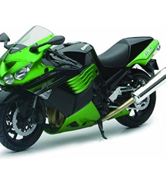 MOTO ESCALA 1/12 Kawasaki ZX-14 Ninja, Scala 1:12, Die Cast, Verde,