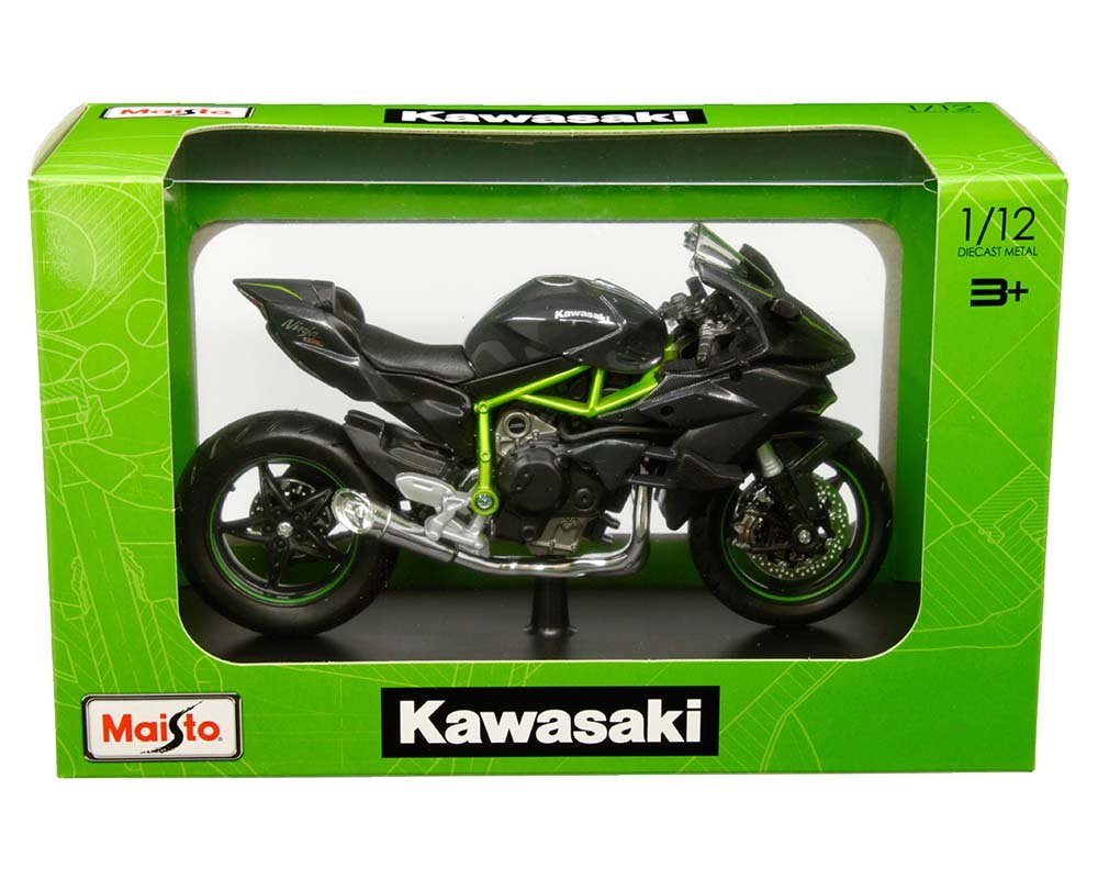 MOTO A ESCALA 1:12 Kawasaki Ninja H2 R (Dark Grey) -