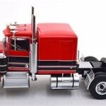 MODELO ESCALA 1/18 Kenworth W900 truck RED / BLACK Road Kings -CABEZAL