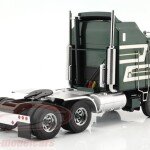 MODELO ESCALA 1/18 Kenworth K100 Aerodyne SZM 1976 dark green metallic Road Kings -CABEZAL