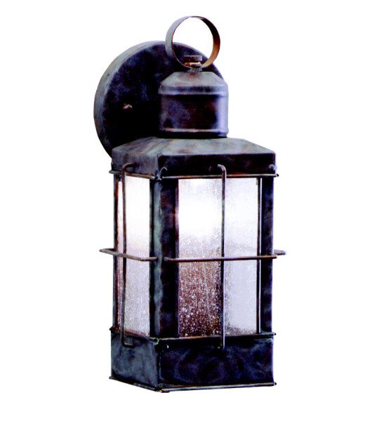 LUMINARIA DECORATIVA Kichler Lighting 1 Light Outdoor Wall Lantern in Verdigris 9477vg