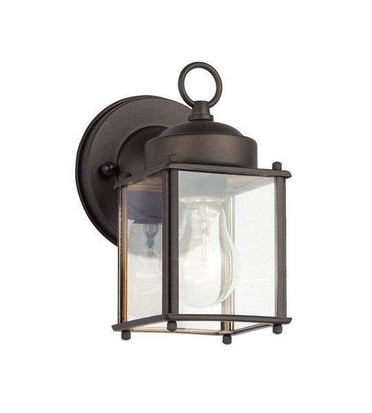 LUMINARIA DECORATIVA EXTERIOR DE  8.25" 1 Light Wall Light Olde Bronze®