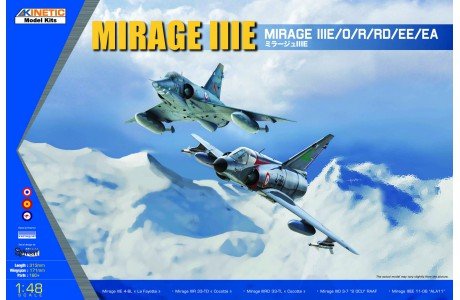 KINETIC MODELO PARA ARMAR A ESCALA 1/48 MIRAGE IIIE/O