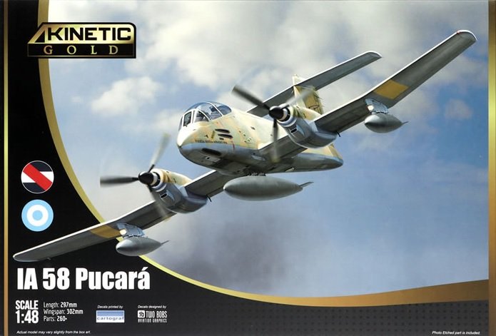Kinetic Model Kits PARA ARMAR A ESCALA 1/48 IA 58 Pucara