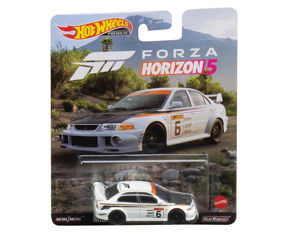 MODELO ESCALA Hot Wheels 1:64 Mitsubishi Lancer Evolution VI Forza Horizon 5 – Retro Entertainment PRECIOS ESPECIALES