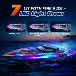 LANCHA de control remoto de alta velocidad DEERC YK080 - RADIO CONTROL