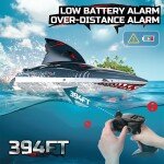 Embarcación de control remoto de alta velocidad DEERC RADIO CONTROL