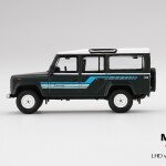 MODELO ESCALA 1/64 Land Rover Defender 110 1985 County Station Wagon Grey