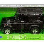 MODELO ESCALA 1:24 W/B – Land Rover Defender with roof rack (Black)