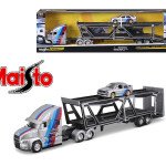 Maisto 1:64 Mack Anthem and 1988 BMW M3 – Silver – Design Transporters - TRAILER TACUAZINA