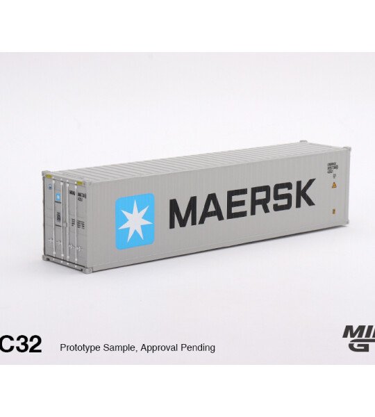 MODELO Mini GT 1:64 Dry Container 40′ “MAERSK” Limited Edition – Full Diecast Metal - CONTENEDOR METALICO