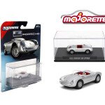 Majorette 1:64 Collector Series Wave 2 2025 – 1955 Porsche 550 Spyder – Silver Solid Pack