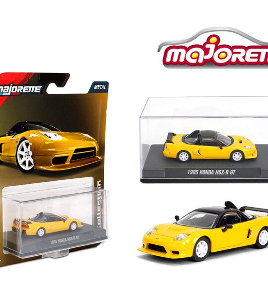 Majorette 1:64 Collector Series Wave 2 2025 – 1995 Honda NSX-R GT – Yellow Solid Pack