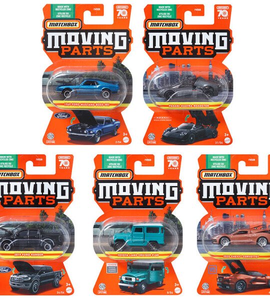 MODELOS ESCALA 1/64 Matchbox Moving Parts B Assortment - $60 EL SET DE 5 MODELOS