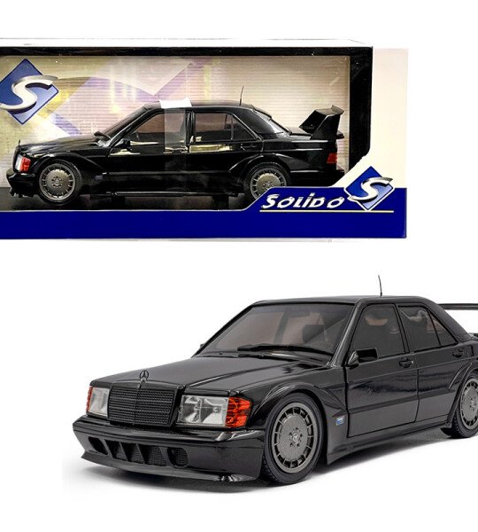 Solido 1:18 1990 Mercedes-Benz 190E EVO II (W201) – Black GERMANY