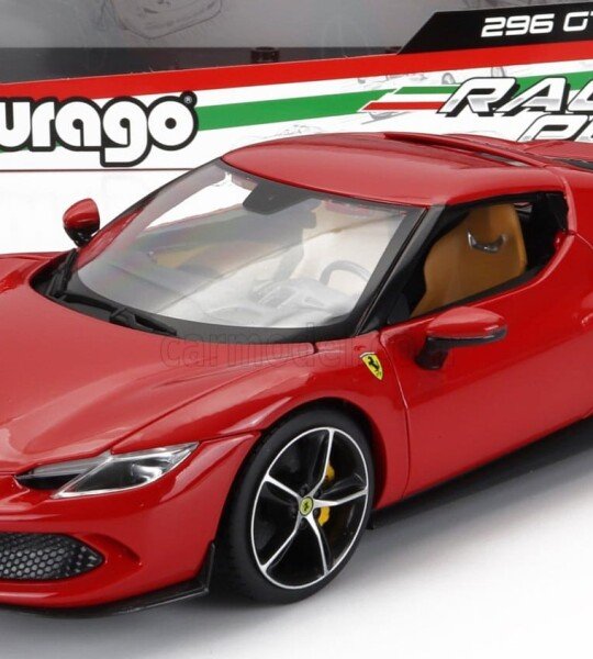 1/18 BURAGO - FERRARI - 296 GTB HYBRID 830HP V6 2021 - EXCLUSIVE CARMODEL