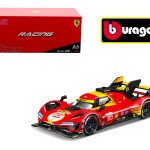 Bburago 1:43 Ferrari 499P 24h Le Mans 2024 #50 AF Corse – Red – Ferrari Racing