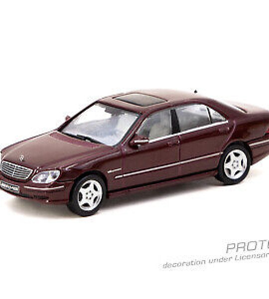 Tarmac Works 1:64 Mercedes-Benz S 55 AMG – Bordeaux Red Metallic – Global 64