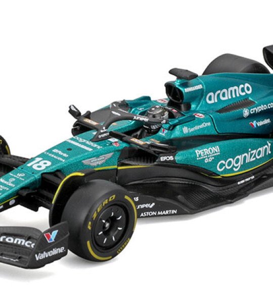 MODELO ESCALA 1/43 BBURAGO AMR23 STROLL 2023 Aston Martin Racing #18 - F1 - formula 1