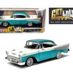 MODELO Motormax 1:24 1957 Chevrolet Bel Air Lowrider Two Tone Turquoise – Get Low