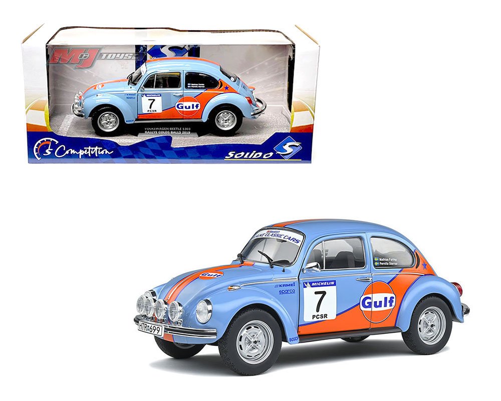 MODELO ESCALA 1/18 VOLKSWAGEN BEETLE 1303 – RALLYE COLDS BALLS – 2019 – #7 M.FAHLKE/ P.STERNER