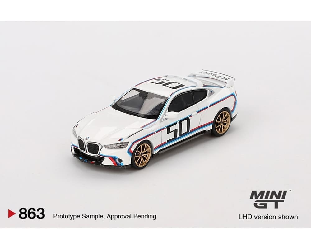 Mini GT 1:64 BMW 3.0 CSL – White
