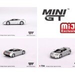 Mini GT 1:64 Bugatti EB110 GT Grigio Chiaro- Silver – MiJo Exclusives