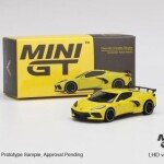 MODELO A ESCALA 1/64 Chevrolet Corvette Stingray Accelerate Yellow Metallic