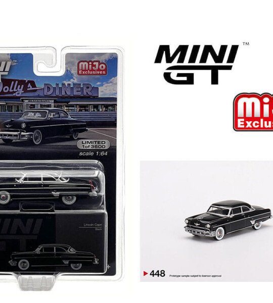 MODELO ESCALA 1:64 1954 Lincoln Capri Black – Mijo Exclusive USA New Tooling