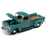 MODELO ESCALA 1/64 1950 Chevrolet Stepside Truck in Gloss White - PICKUP