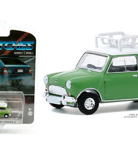 MODELO 1:64 – 1965 Austin Mini Cooper S with roof rack – Green