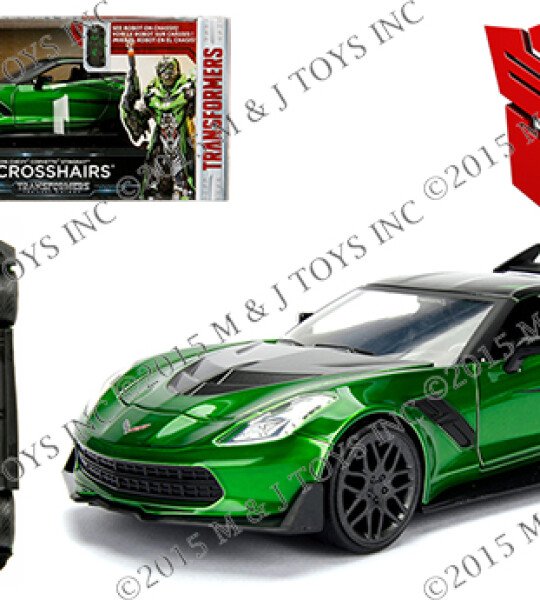MODELO Jada 1:24 2016 Chevrolet Corvette Stingray – Crosshairs – Transformers – Metals