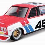 MODELO ESCALA 1:43 BRE Datsun 510 #46 (Two-Tone Red/White) – Race