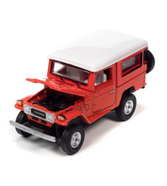 MODELO Johnny Lightning 1:64 Godzilla 1980 Toyota Land Cruiser – Red – Pop Culture 2023 Release 2 -FJ40