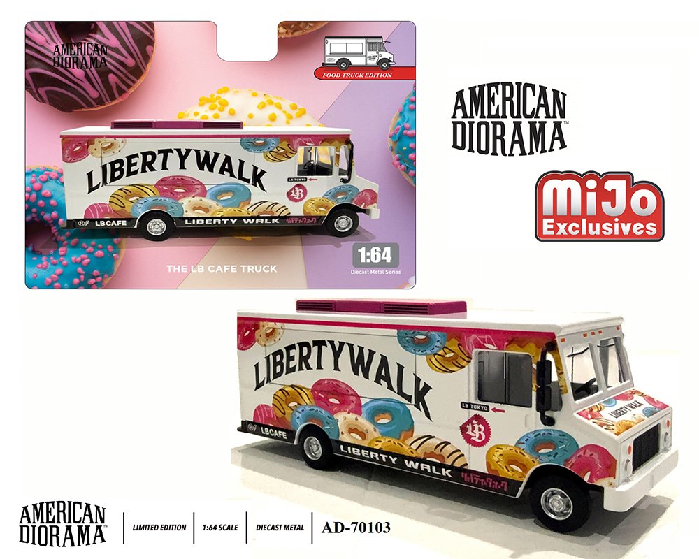 American Diorama 1:64 Food Truck Liberty Walk LB Cafe Truck – Limited Edition MiJo Exclusives CAMION DE COMIDA