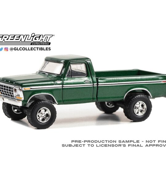 Greenlight 1:64 Barrett-Jackson ‘Scottsdale Edition’ Series 13 – 1979 Ford F-350 Custom – Emerald Green