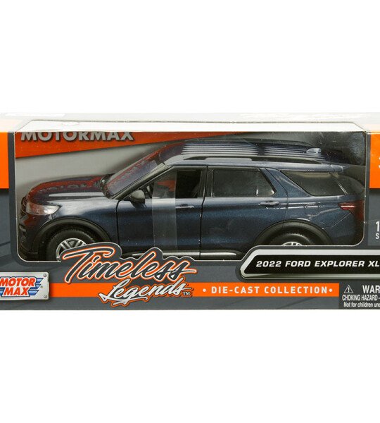 MODELO Motormax 1:24 2022 Ford Explorer XLT – Blue – Timeless Legends