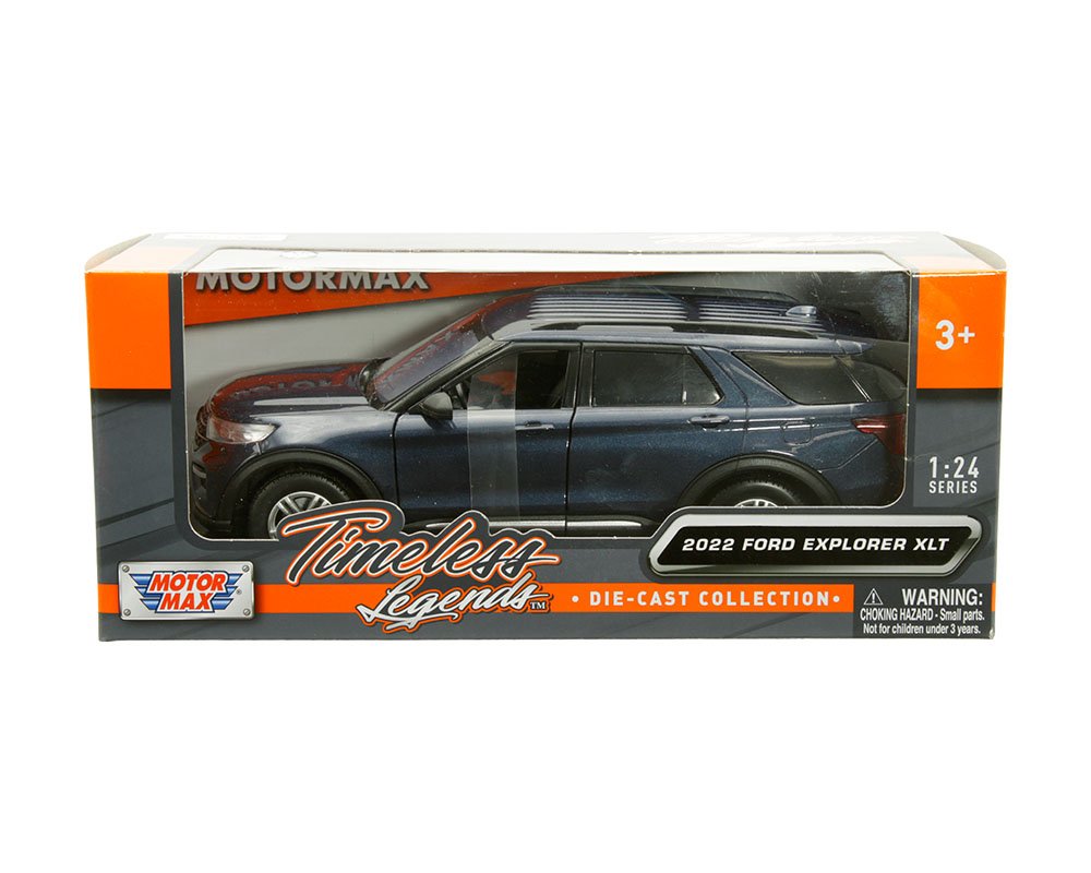MODELO Motormax 1:24 2022 Ford Explorer XLT – Blue – Timeless Legends