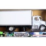 CAMION DE BEBIDAS A ESCALA New Ray 1:43 Freightliner M2 Box Truck – White – Utility – Long Haul Trucker
