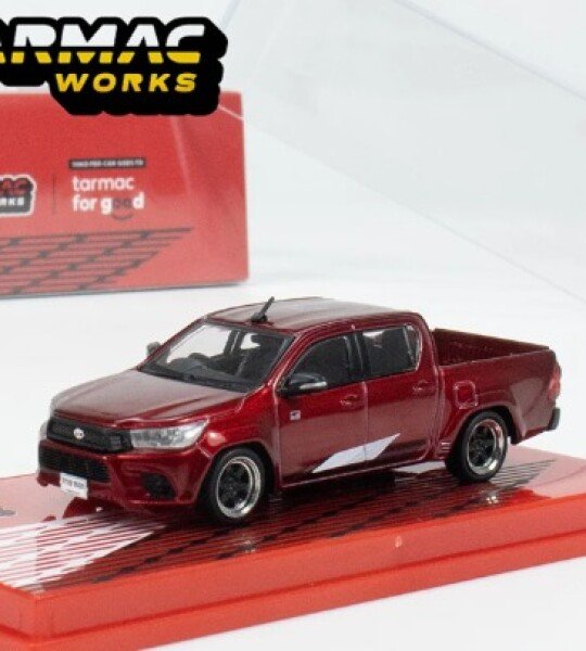 MODELO ESCALA Tarmac Works 1:64 Toyota Hilux – Red- Road64