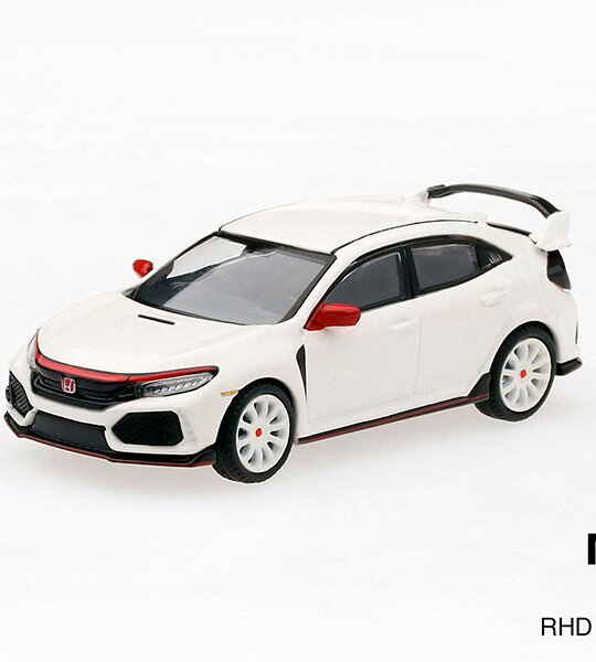 MODELO ESCALA 1/64 Honda Civic Type R (FK8) Championship White Modulo Edition