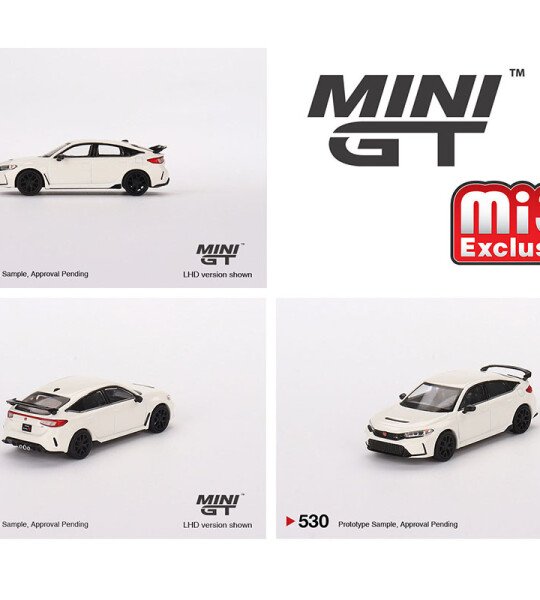 MODELO ESCALA 1:64 Honda Civic Type R Championship 2023 – White – Mijo Exclusives MINI GT